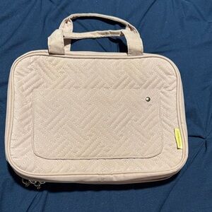 Quilted Pink Travel Toiletries Bag